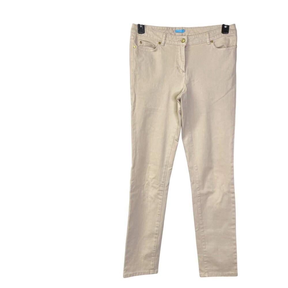J. McLaughlinLexi mid rise jeans in cream women’s Size 8